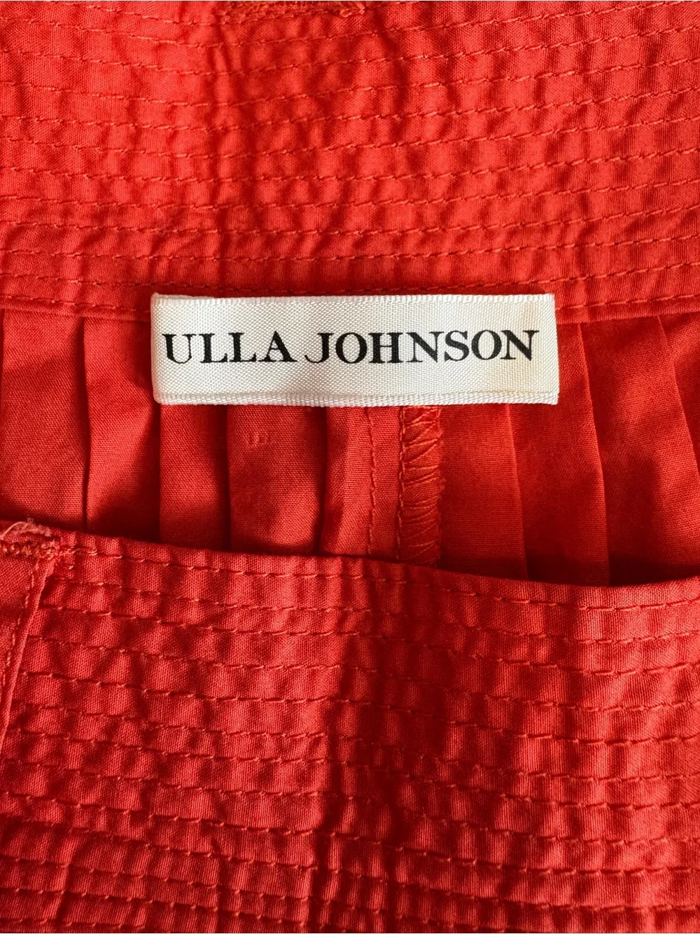 Ulla Johnson Marianna Pleated Shorts Orange Size 4